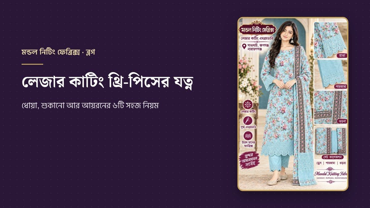 লেজার কাটিং থ্রি-পিসের যত্ন
